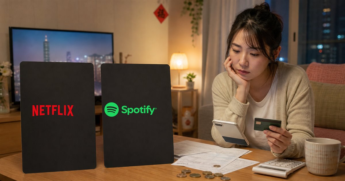Netflix、Spotify 刷哪張卡最划算？台灣海外訂閱信用卡攻略 2026